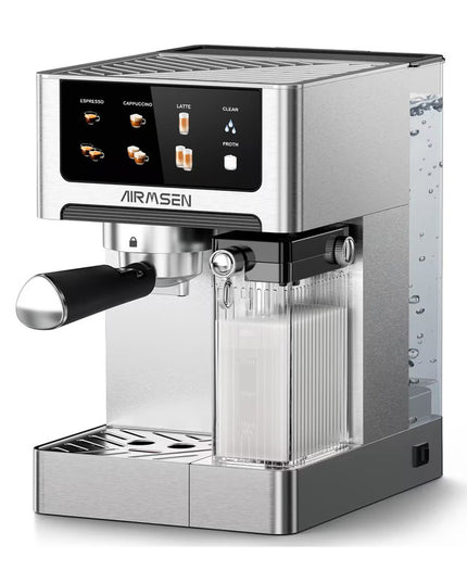 Machine à expresso 2 tasses en acier inoxydable