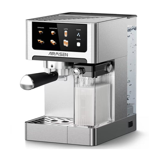 Machine à expresso 2 tasses en acier inoxydable