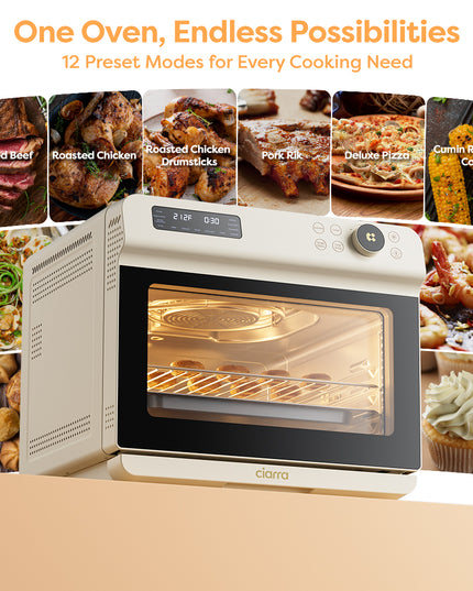 Four grille-pain blanc de 1600 W et 25,4 pintes.