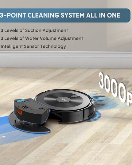 Aspirateur robot 3 en 1 avec Alexa et contrôle via application. 