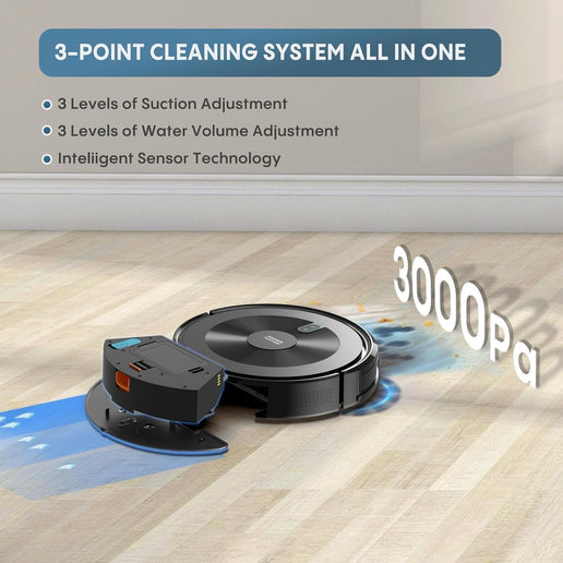 Aspirateur robot 3 en 1 avec Alexa et contrôle via application. 