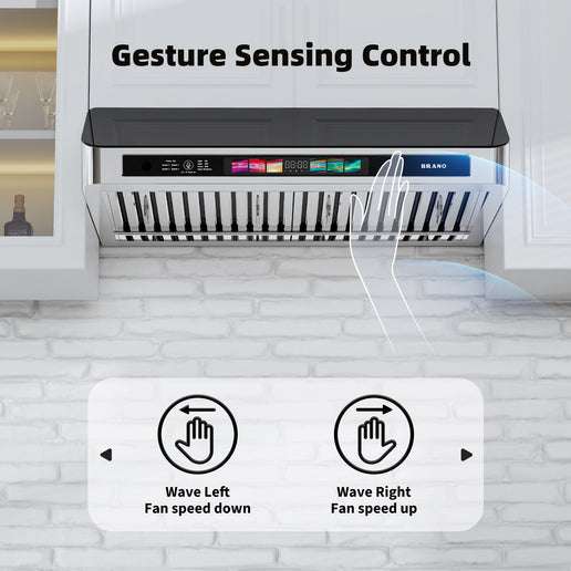 Hotte de cuisinière à conduit sous armoire de 30 po et 900 pi³/min