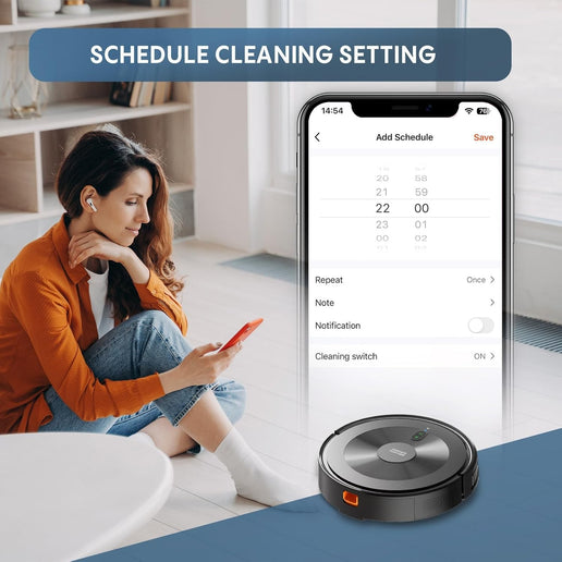 Aspirateur robot 3 en 1 avec Alexa et contrôle via application. 