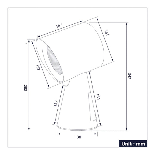 Hotte de table sans conduit de 6,18 po et 70 pi³/min à installer sous une armoire