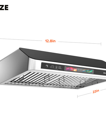 Hotte de cuisinière à conduit sous armoire de 30 po et 900 pi³/min