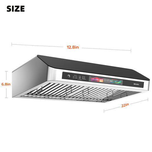 Hotte de cuisinière à conduit sous armoire de 30 po et 900 pi³/min