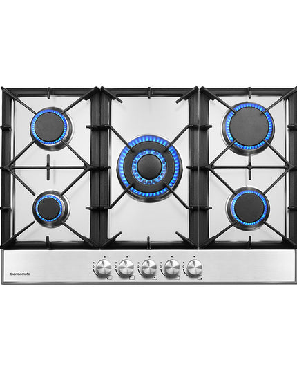 Plaque de cuisson à gaz encastrable de 76 cm (30 po) à 5 brûleurs en acier inoxydable