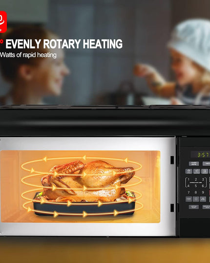 Micro-ondes à hotte intégrée de 1,6 pi³ et 1 000 W