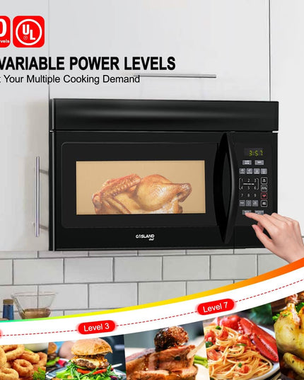 Micro-ondes à hotte intégrée de 1,6 pi³ et 1 000 W