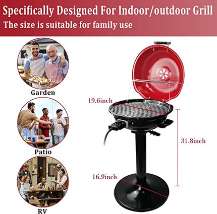 Barbecue électrique Techwood 15 portions pour intérieur/extérieur