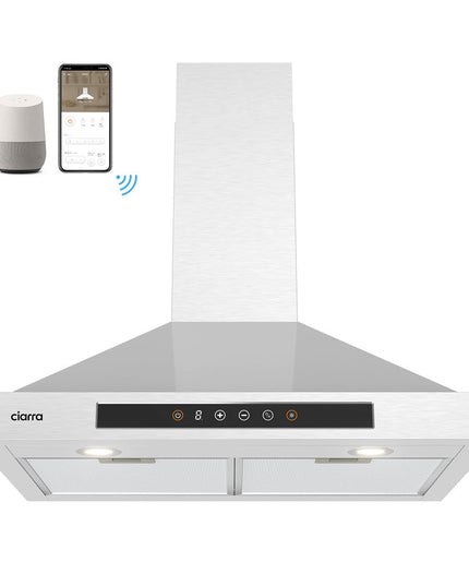 Hotte aspirante intelligente de 76 cm (30 pouces) avec commande vocale