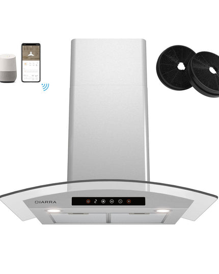 Hotte de cuisine intelligente murale de 76 cm (30 pouces)