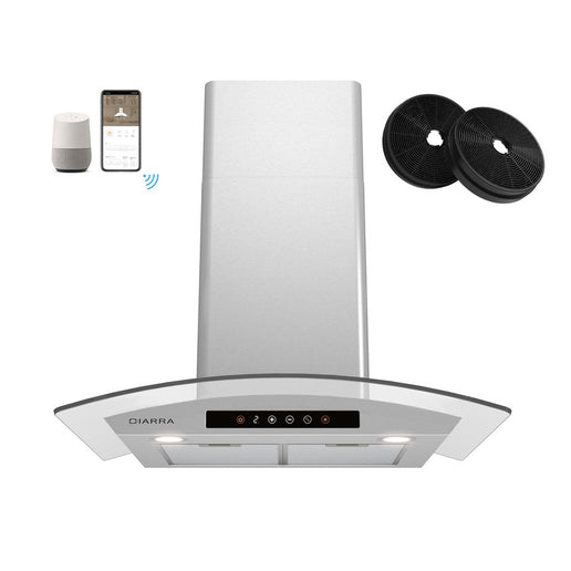 Hotte de cuisine intelligente murale de 76 cm (30 pouces)